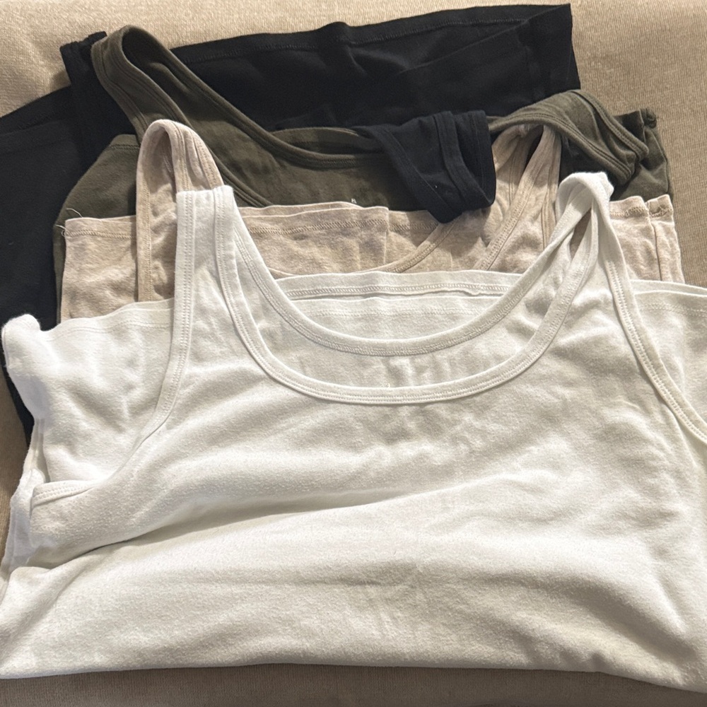 a new day Women's Essential Tank Top Collection - White, Black, Olive, Beige
